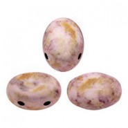 Les perles par Puca® Samos kralen Opaque mix rose gold ceramic look 03000/15695